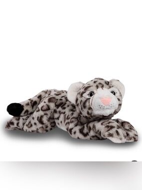 FAO Schwarz 22" Adopt-A-Pets Snow Leopard Stuffed Animal W/ Adoption Cert NWT